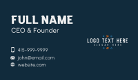 Professional Digital Wordmark Business Card