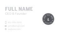 Gray Circle Graffiti Business Card