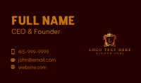 Crown Crest Shield Business Card