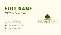 Nature Pine Tree Woods Business Card