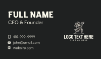 Viking Warrior Clan Axe Business Card Design