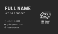 Grey Eye Outline  Business Card