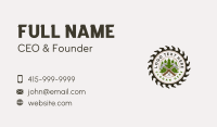 Woodworking Carpentry Sawblade Business Card