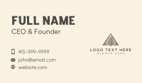 Elegant Pyramid Triangle Business Card Design