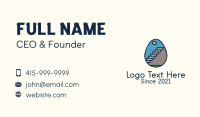 Concrete Stairs Egg Business Card Design