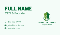 House Residential Leaf Business Card Design