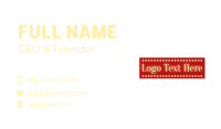 Wordmark Business Card example 4