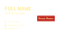 Broadway Sign Wordmark  Business Card