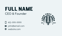 Microphone Radio Broadcast Business Card