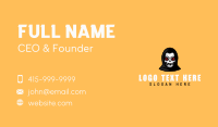 Grim Reaper Skull Business Card