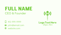 Green Helicopter Wifi  Business Card Design