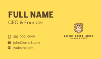 Cute Monkey Head Business Card Design