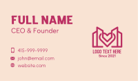Heart Building Structure Business Card