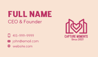 Heart Building Structure Business Card