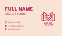 Heart Building Structure Business Card Image Preview