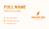 Lightning Bolt Power Business Card