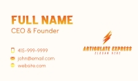 Lightning Bolt Power Business Card Image Preview