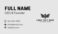 Black Piston Wings Business Card