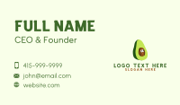 Avocado Mascot Face Business Card