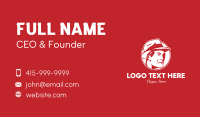 Red Man Hat Business Card Design