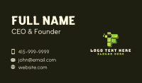 Change name to Tech Pixel Letter F Business Card