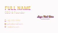 Generic Playful Boutique Business Card