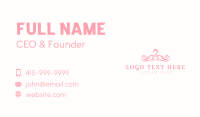 Pink Heart Hanger Business Card
