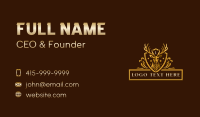 Deluxe Deer Crest Business Card Design