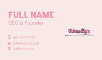 Playful Business Card example 1