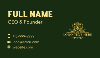 Premium Lion Shield Business Card