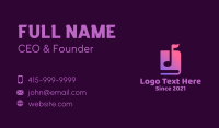 Music Note Audio Book Business Card
