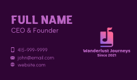 Music Note Audio Book Business Card