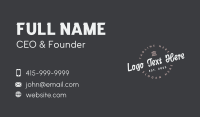 Greek Pantheon Wordmark Business Card