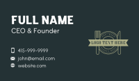 Waiter Business Card example 2