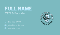 Skull Headphones DJ Business Card