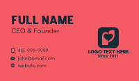 Heart Tag App Business Card