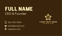 Premium Star Fold Business Card
