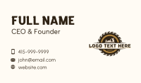 Chisel Saw Carpentry Business Card