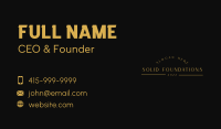 Luxury Company Wordmark Business Card