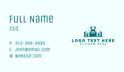 Shampoo Dog Grooming  Business Card Image Preview