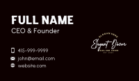 Elegant Script Brand Business Card Image Preview