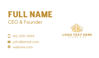Abstract Gold House Business Card Design