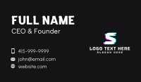 Glitch Business Card example 2