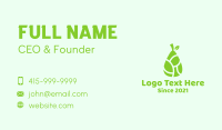 Green Pear Fruit  Business Card Design