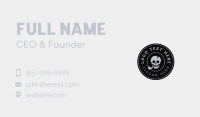 Skull Smoking Pipe Business Card