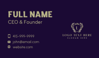 Crest Crown Ornament Business Card