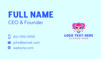 Gamer Girl Avatar Business Card Design