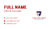 American Eagle Sports Shield Business Card