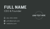 Urban Brush Type Business Card