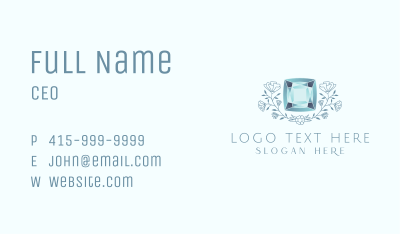 Blue Diamond Luxury Business Card